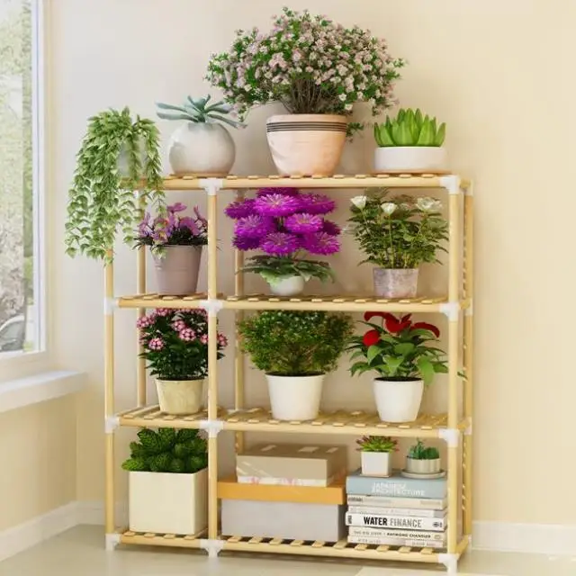 

M8 Simple Solid Wood Shoe Rack Shelf Bookshelf Flower Sundries Multi-layer Multi-purpose