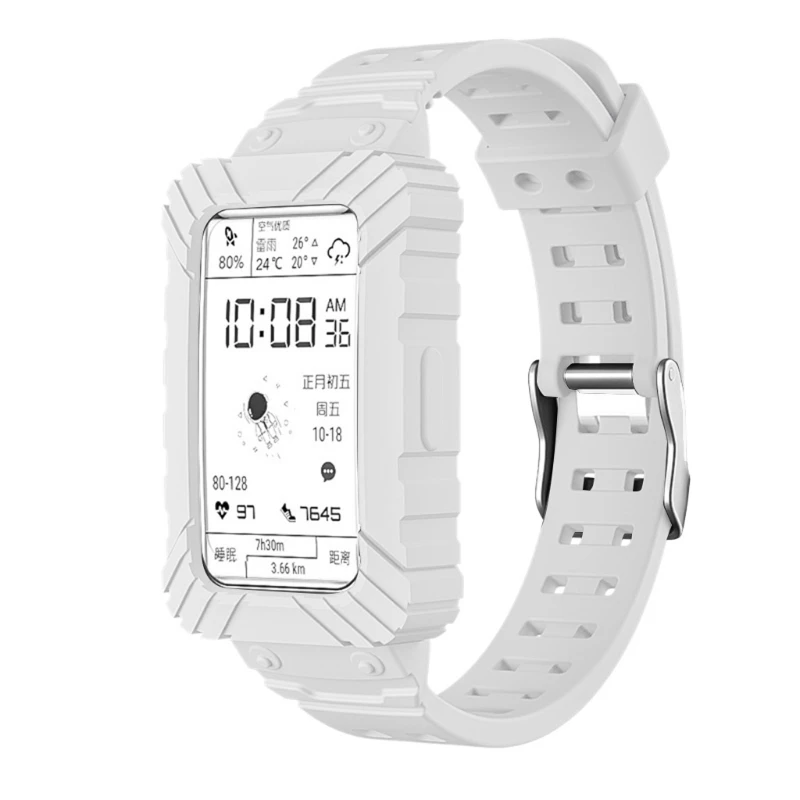 

Waterproof Wristband Suitable for Huawei Honor Band 6 Silicone Smart Watch Straps Belt Replacement Watchband Unisex