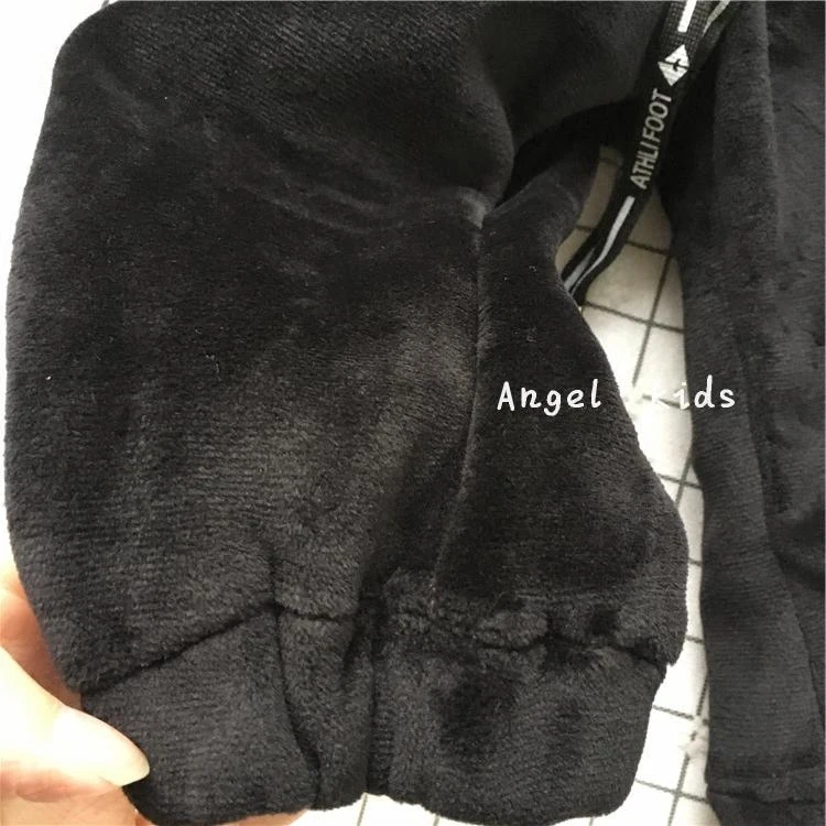 Tonytaobaby зимние новые стильные Универсальные однотонные плюшевые брюки для