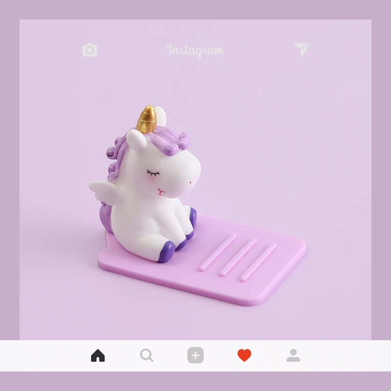 Телефон с единорогом держатель креативный силиконовый телефон кронштейн Милая