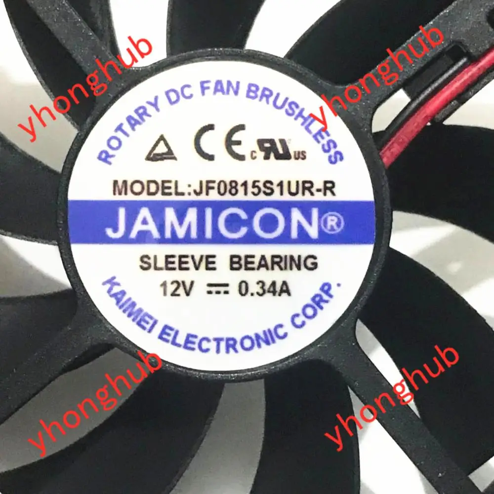 Jamicon JF0815S1UR R DC 12V 0.34A 80x80x15 мм 2 провод Сервер площади вентилятора|Кулеры и системы