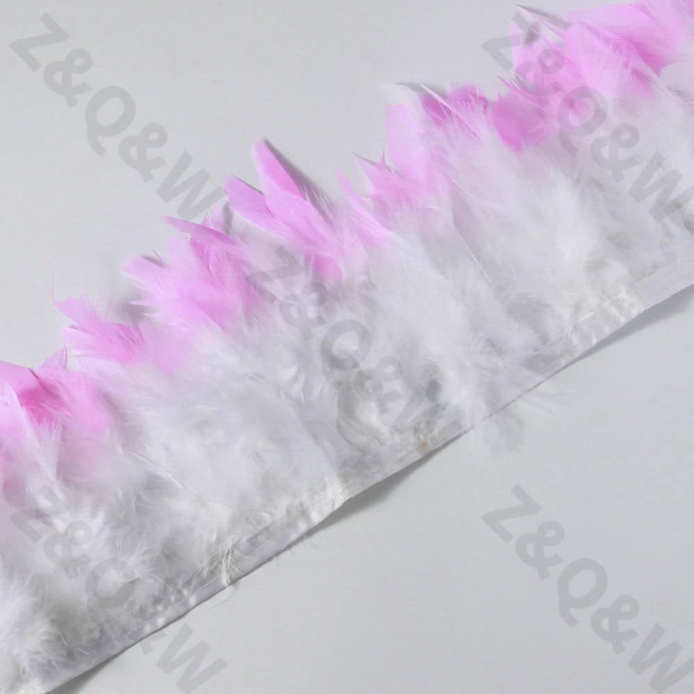 Новые естественные белые перья индейки, закрашенные в розовый, 2 метра, своими руками: костюм, платье, юбка, украшение для стены в стиле "нет-ред", аксессуары.