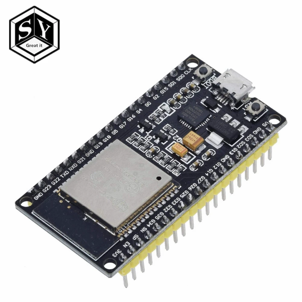 ESP32 ESP-32 ESP32S ESP-32S CP2102 беспроводной WiFi Bluetooth макетная плата Micro USB двухъядерный усилитель мощности фильтрующий модуль