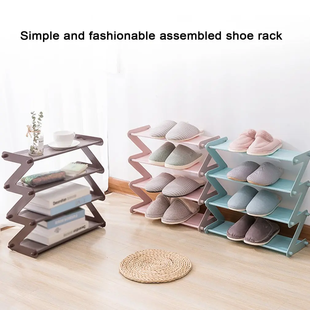 

Z-shaped Shoe Rack Assembly Multi-layer Shoe Rack Student Dormitory Shoe Rack Simple Storage Shoe Rack