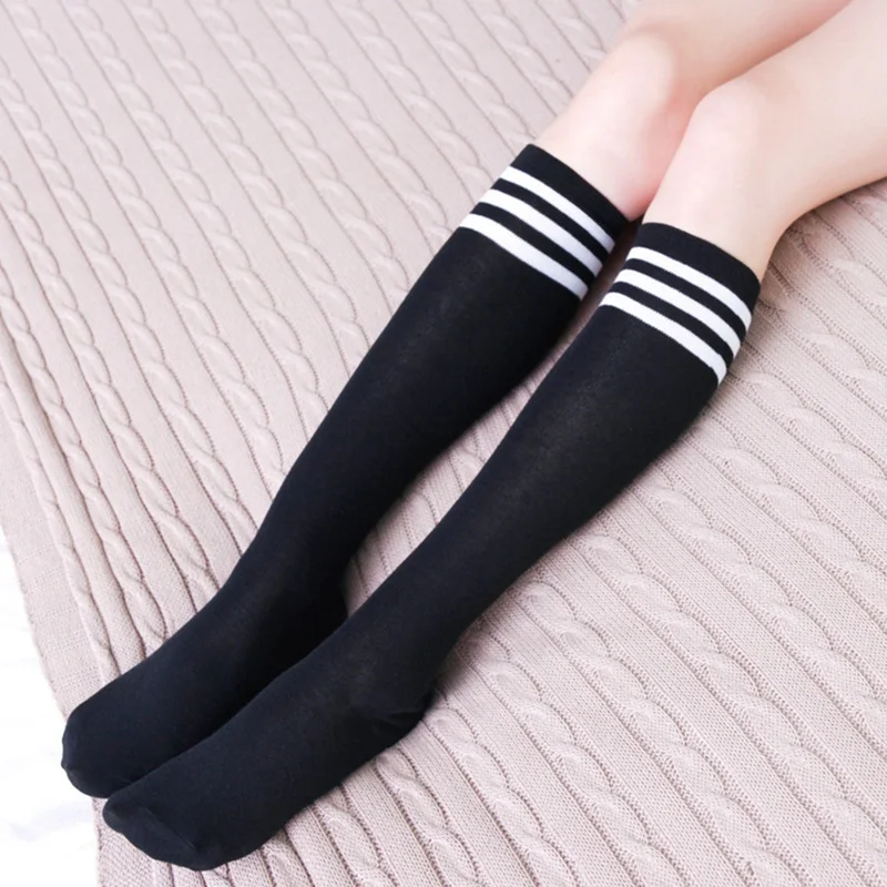 

New Ladies Fashion Socks Fashion Stockings Casual Cotton Thigh High Over Knee High Socks Girls Womens Female Long Knee Sock