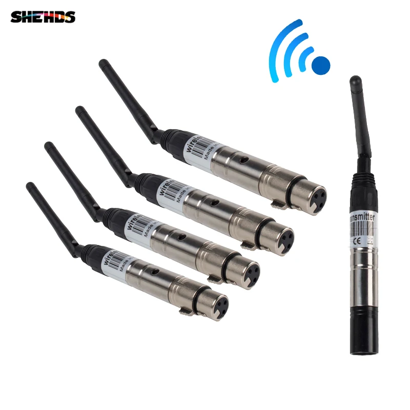 Беспроводной приемник и передатчик SHEHDS DMX 2 4G для беспроводного управления светом
