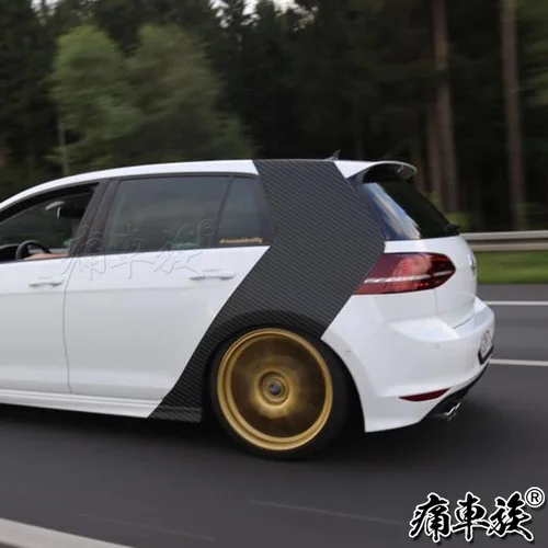 C Car stickers For Volkswagen Golf 7 Sticker Lahua Golf 7 Appearance Decoration Modified Body Car Sticker - Color Name: C