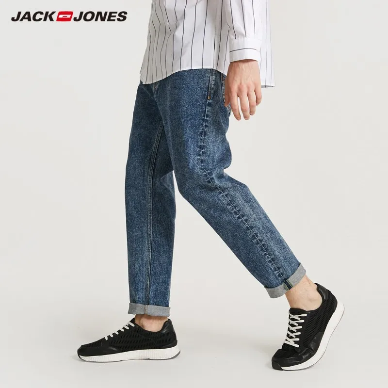 JackJones мужские зимние повседневные укороченные джинсы до щиколотки джинсовые