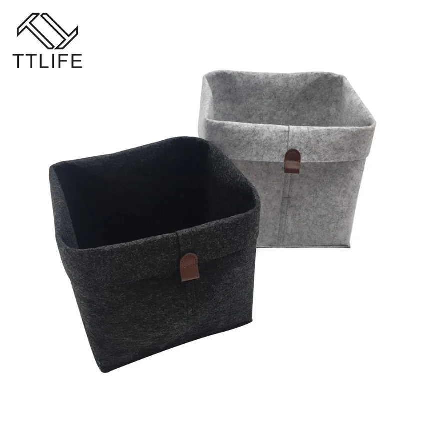 Складная корзина для хранения из войлочной ткани TTLIFE портативная белья детей