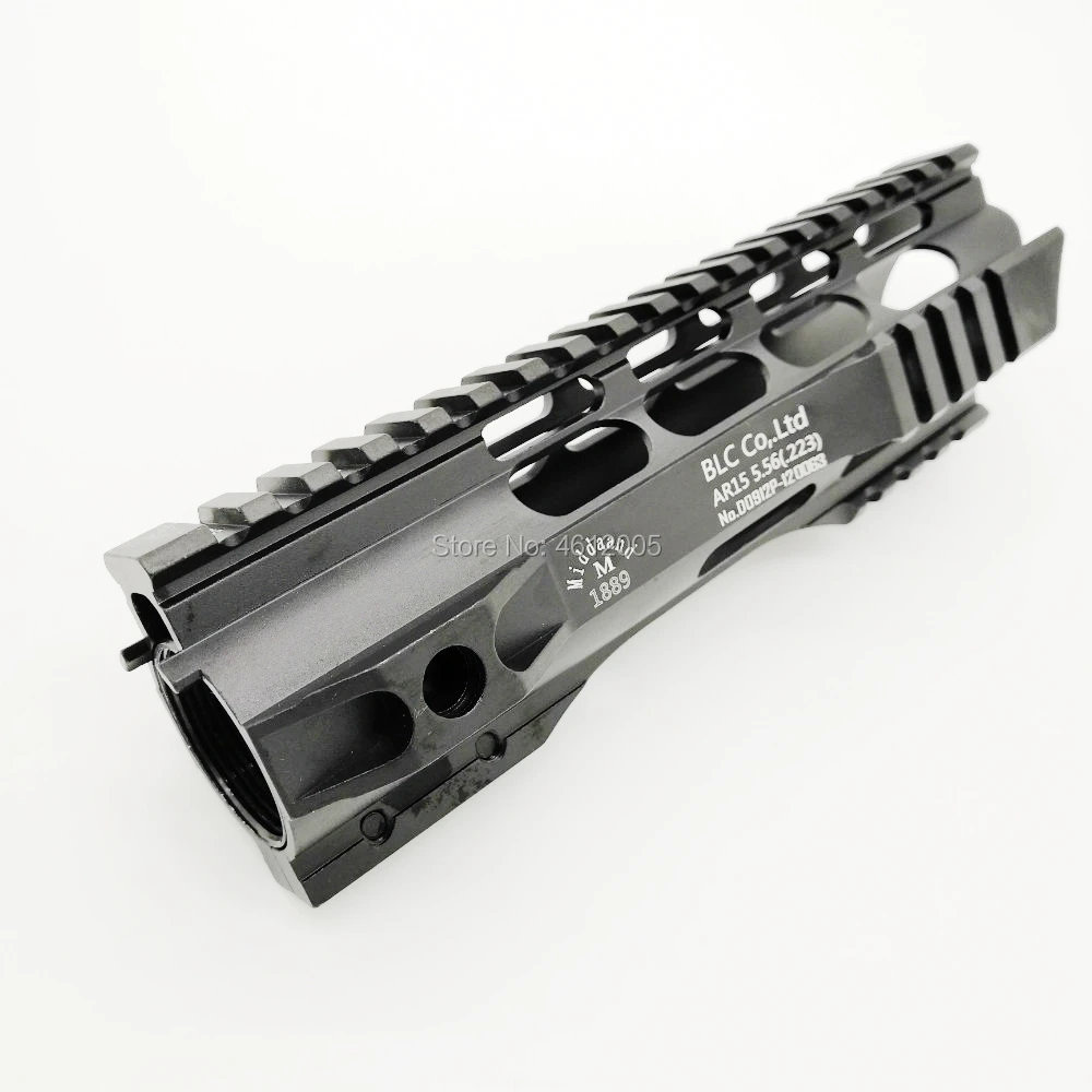 7 дюймов тактический ar 15 AR15 MLOK handguard поплавок супер тонкий Handguard Quad Rail стальная гайка для M4 M16