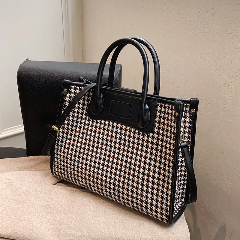 

Женская сумка-тоут с леопардовым принтом, повседневный Универсальный вместительный саквояж на плечо, мессенджер, Осень-зима