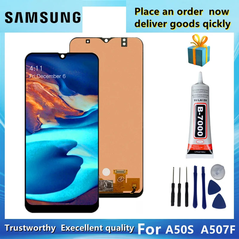 ЖК-дисплей для Samsung Galaxy A50 SM-A505FN/DS A505F/DS A505 сенсорный экран дигитайзер в сборе |