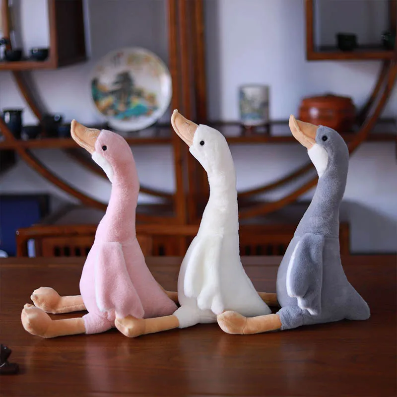 

1Pcs 40/50/60/100CM Long Creative Cartoon Neck Goose Plush Toys Nice Gift for Girlfriend Cotton Sleeping Goose Plush Toy