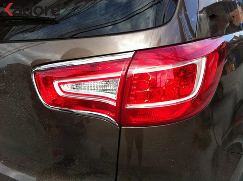 For Kia Sportage 2010 2011 2012 ABS Chrome Rear Light Lamp Cover Trim Taillight Frame Trims Car Styling Accessories 4pcs | Автомобили и