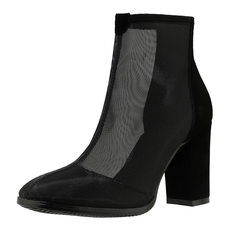 

Ботинки мартинсы женские летние пикантные сетчатые ботинки на Высоком толстом каблуке сетчатые дышащие короткие ботинки сетчатые красные ...