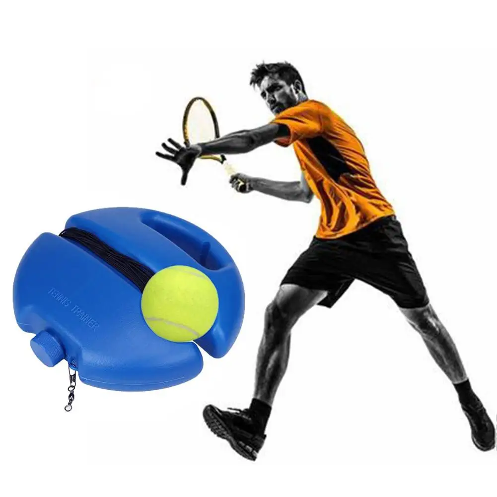 

New Tennis Training Aids Tool Tennis Trainer Base Trainer With Rope Automatic Rebound Anti-winding Rubber Band Tennis Trainer