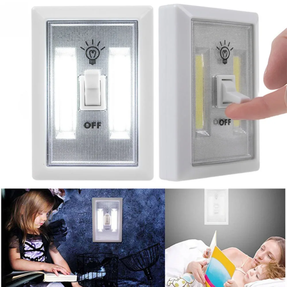 COB led Новинка лампа Беспроводная комнатная настенная 4 шт. с питанием от