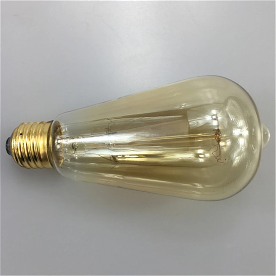 6 шт. ST64 винтажная лампа Эдисона Ретро светильник ПА E27 220 В 60 Вт накаливания | Лампы