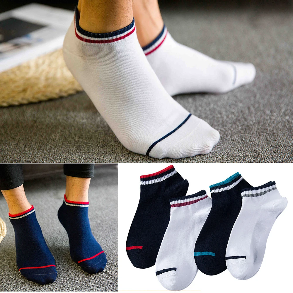 

2/3/4/5pair Breathable Men's Cotton Socks New Style White Black Gray Business Men Socks Spring Autumn Winter Unisex Socks