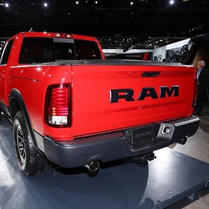 One Set Car Tailgate 3D RAM Letter Logo Emblem Rear Trunk Badge Sticker for Dodge Ram 1500 2015 2016 2017 2018 | Автомобили и