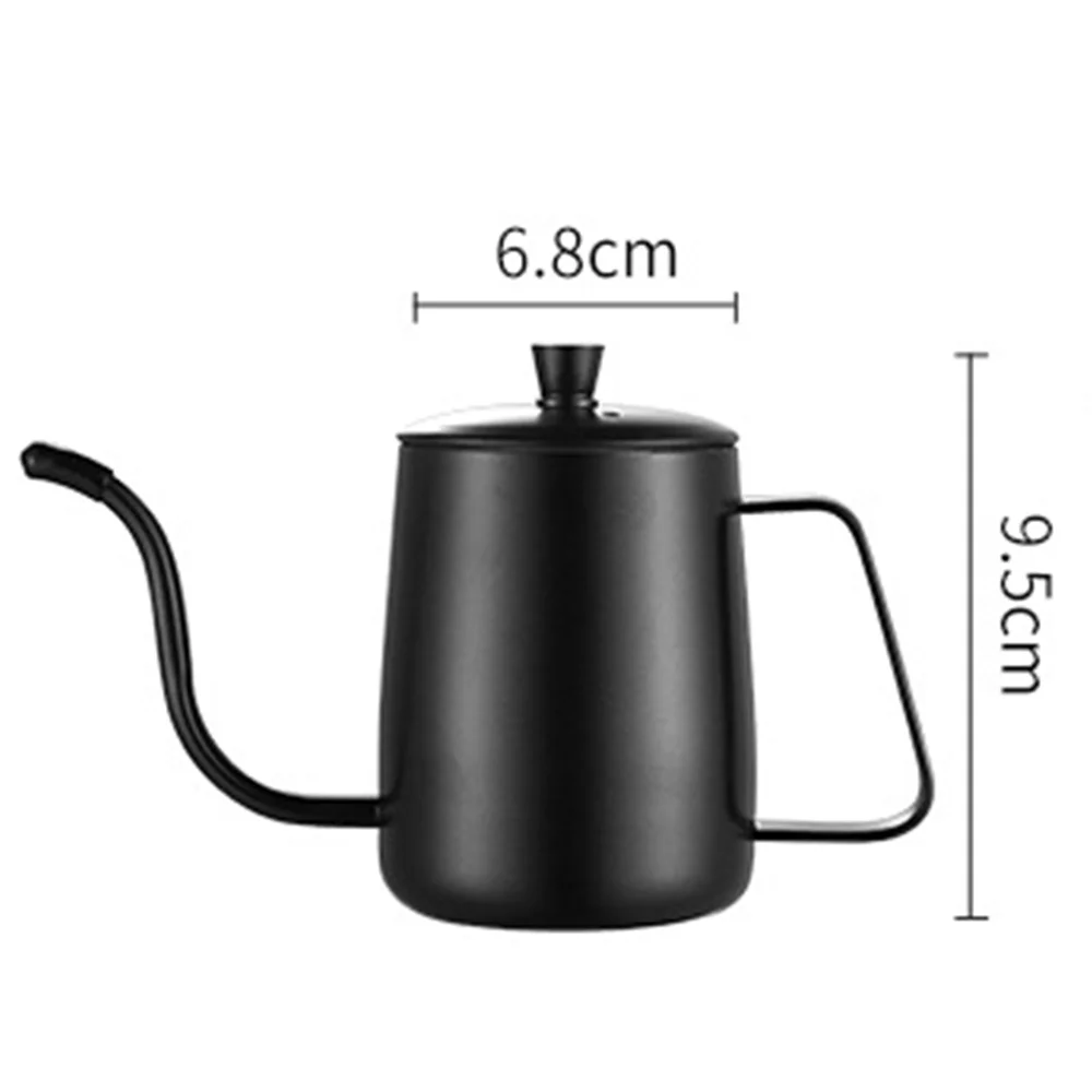 

Stainless Steel Long Narrow Spout Coffee Pot with Durable Coated Perfect
