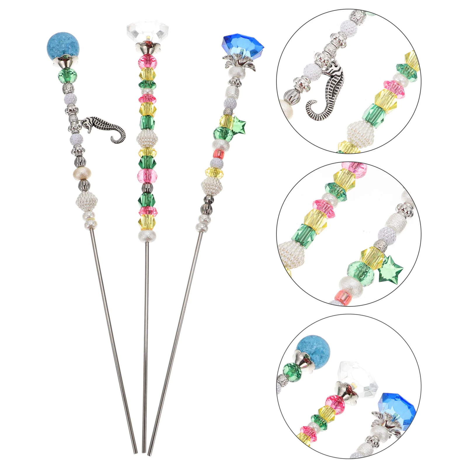 

3pcs Adorable Fairy Wand Decorative Wand Costume Fairy Stick Decoration