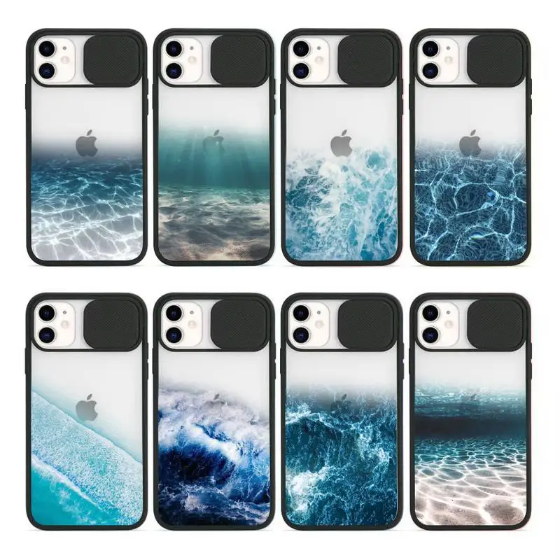

The sea Water wave Waves Phone Case Transparent for iPhone 7 8 11 12 se 2020 mini pro X XS XR MAX Plus