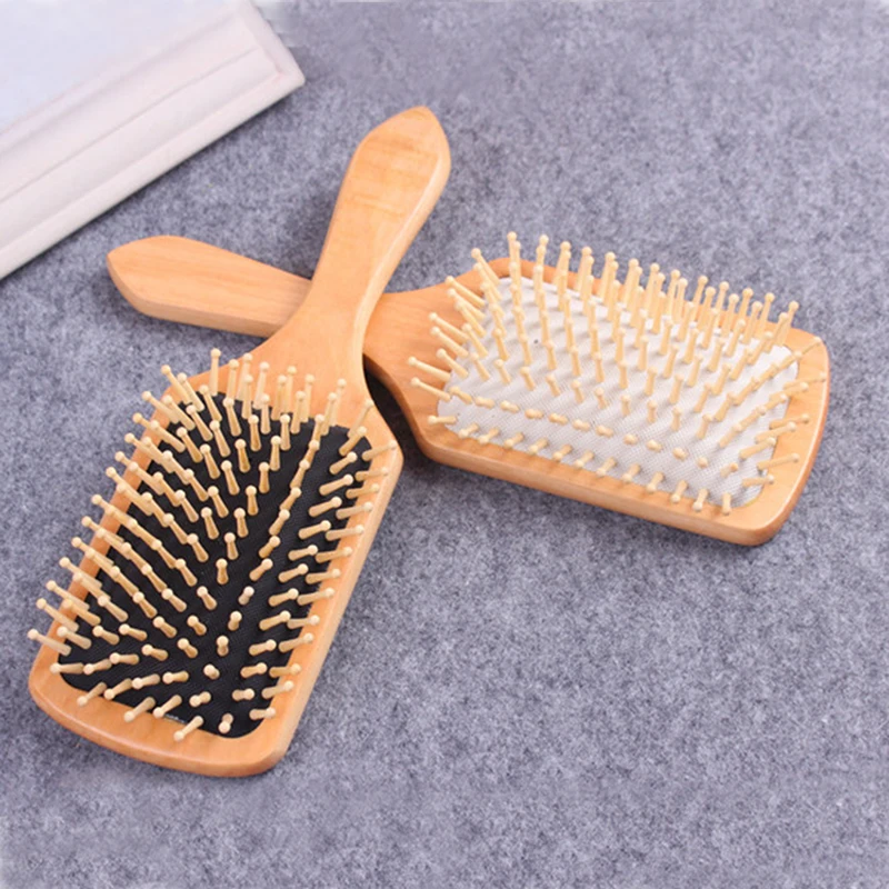 

Massage Comb Paddle Brush Antistatic Combanti-static Care Massage Hairbrush Brush Scalp Natural Paddle Health Comb Wooden Z9T3