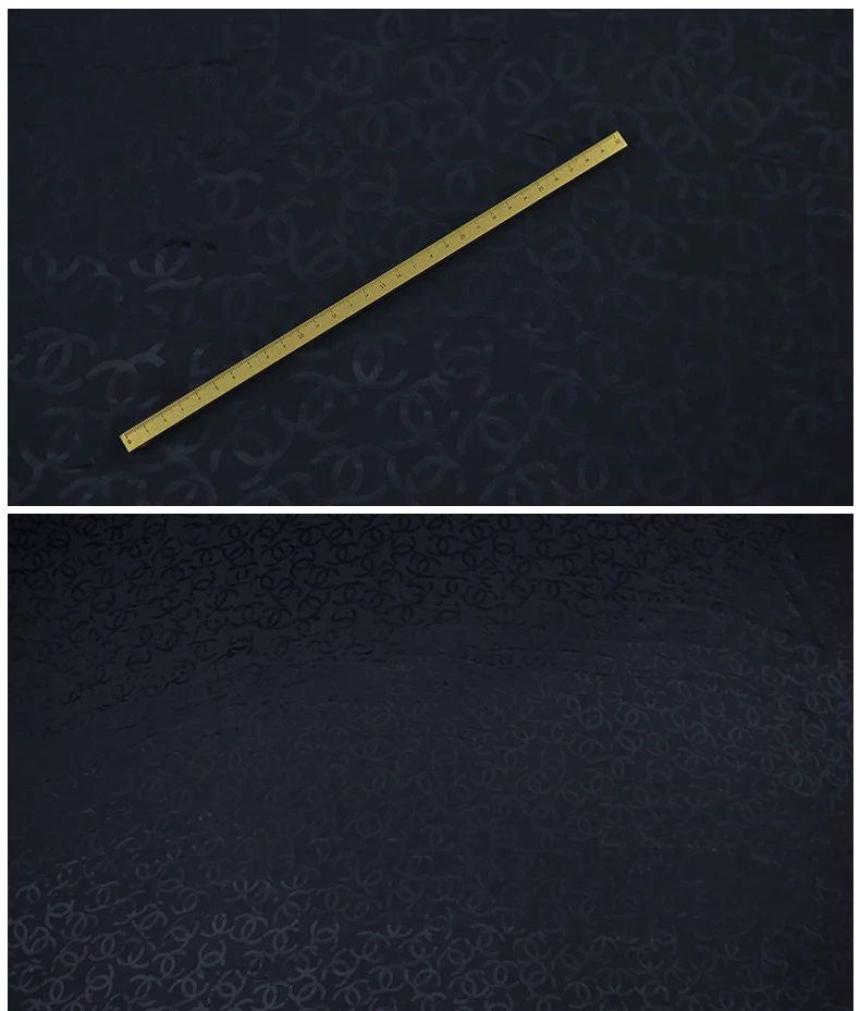 

1 Meter Blue Navy Fashion Your Mulberry Satin Jacquard Silk Fabric Width