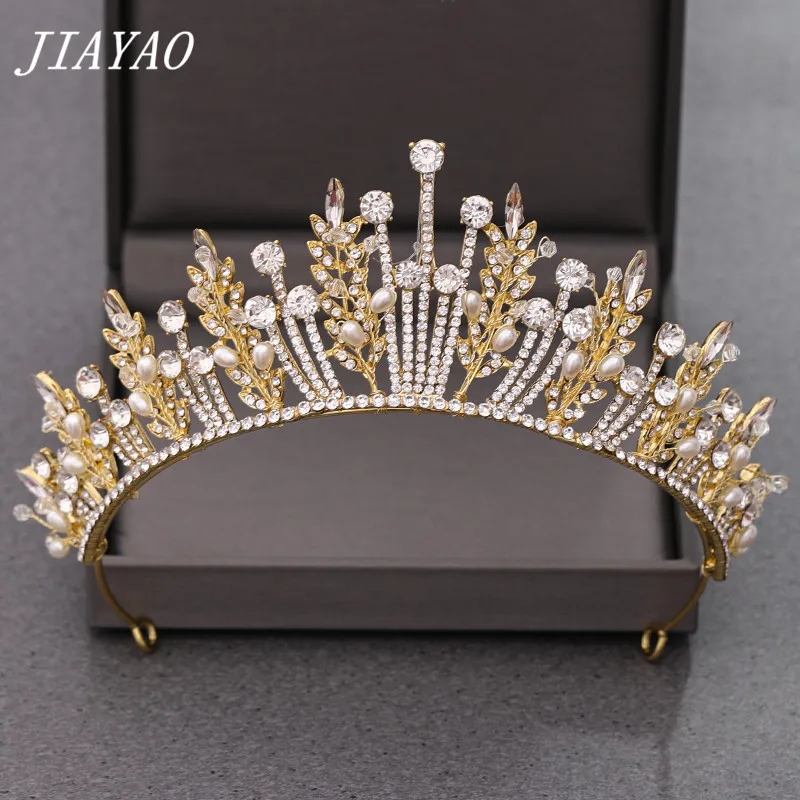 Стразы жемчужные диадемы и короны свадебные аксессуары для волос корона повязка