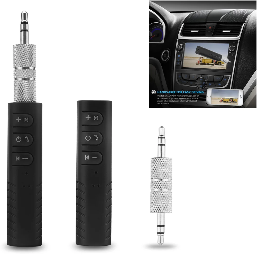 Автомобильный Bluetooth AUX 3 5 мм разъем приемник громкая связь адаптер автомобильный
