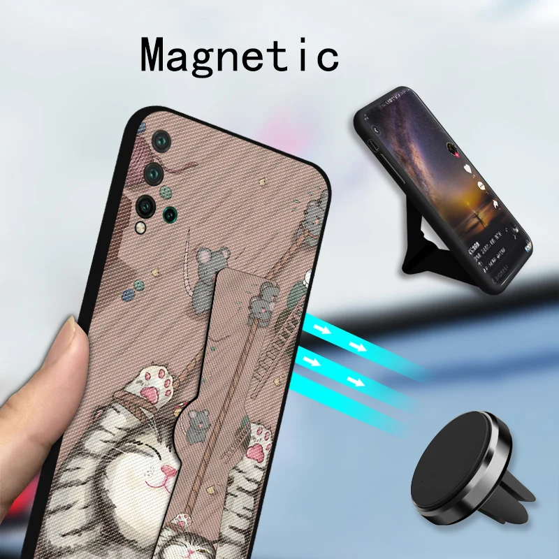 Полностью закрывающийся магнитный чехол для Huawei Nova 2 Plus 2i 2S мягкий резиновый силикон 3 3i 3E 4 4E 5 Pro 5i on