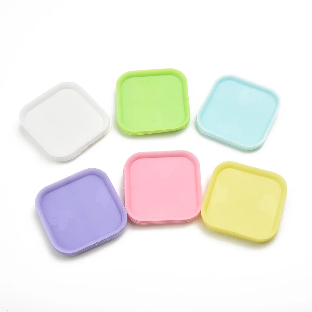 

With Saucers Home Flower Pot Mini Square Plant Flower Pot Planter Artificial