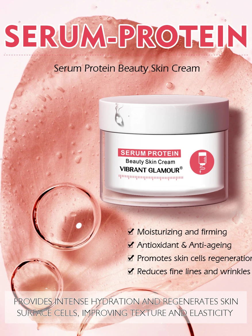 

Сыворотка, протеиновый крем для красоты кожи, увлажняющая Косметика против морщин, укрепляющий уход за кожей, восстанавливающий крем для ко...