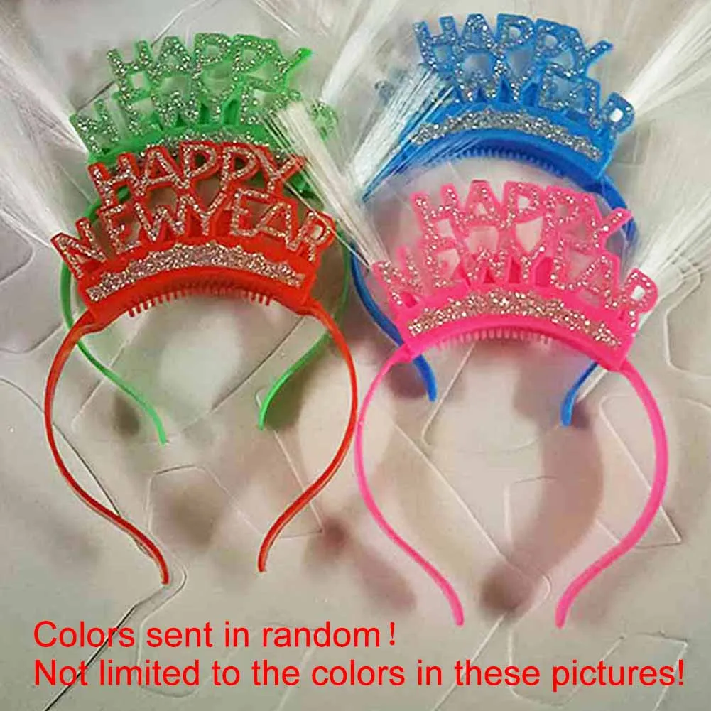 Светодиодный ободок для волос с Новым годом электрический светильник светящаяся