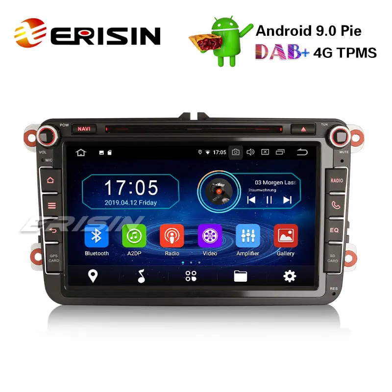 Erisin ES8985V 8 &quotAndroid 9 0 Pie DAB + DVD автомобильный стерео GPS для Golf Passat T5 сиденье