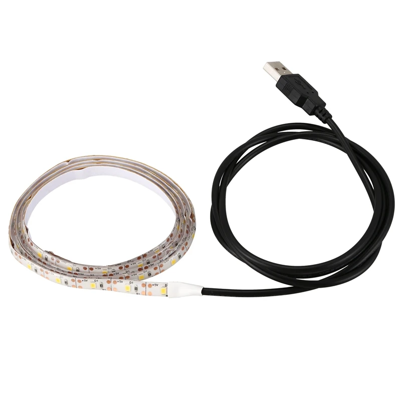 DC 5V SMD 3528 светодиодные ленты с USB кабелем для ТВ компьютера настольного ноутбука