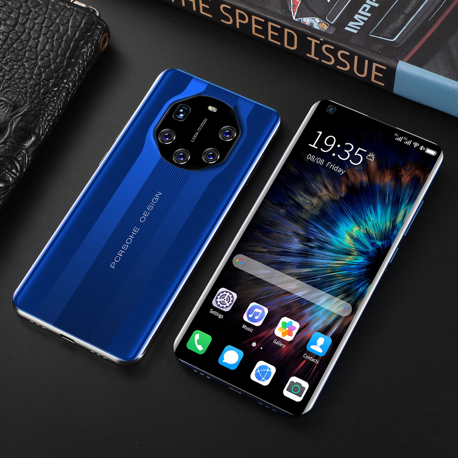 Смартфон cectdigi Mate40 RS 7 3 дюйма 1440*3200 + 64 ГБ 2 Sim MicroSD 5800 мА · ч Android 6 0 Face Finger ID 4G |