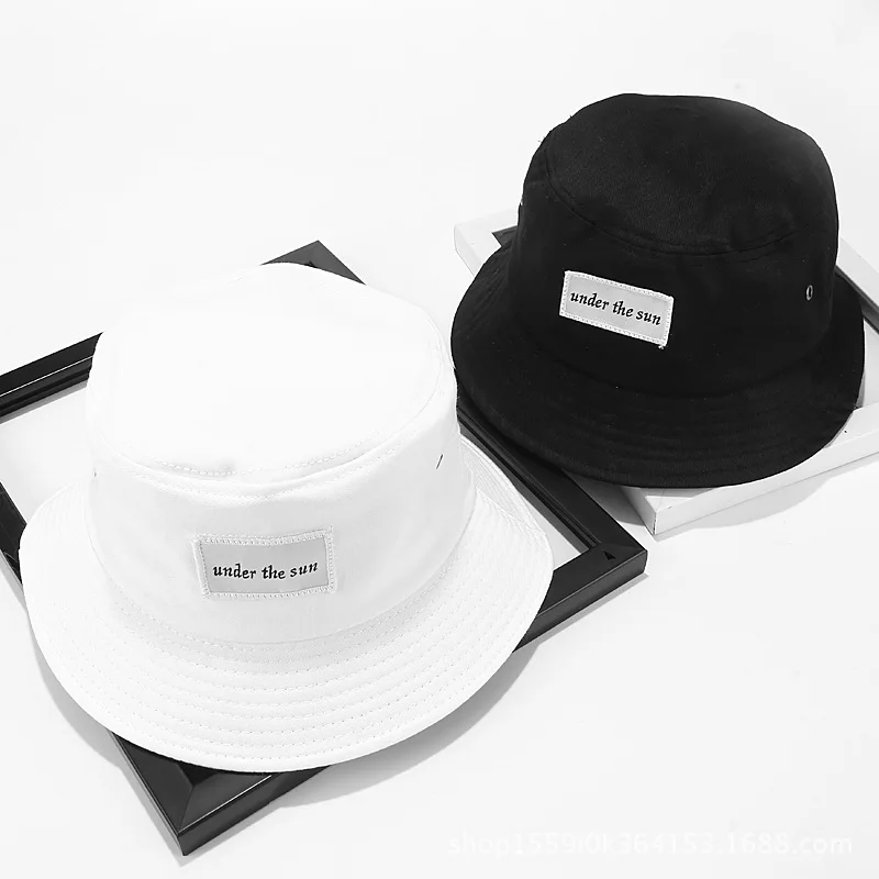 

QJHH New Fisherman Hat Female European And American Version Fashion Trend Letter Basin Hat Literary Retro Wild Hat Student Trend