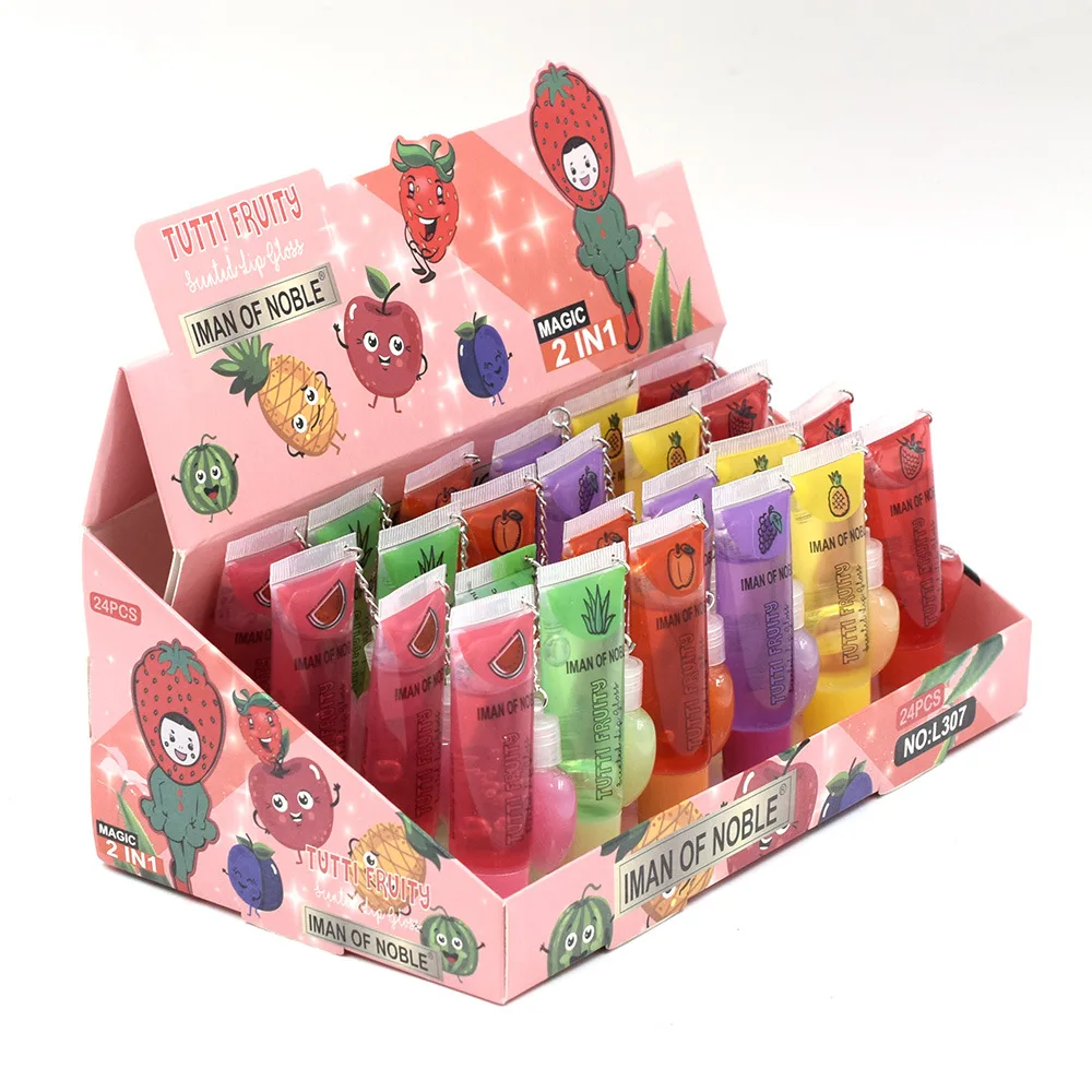 Тутти Фруктовый Ароматизированный блеск для губ Блестящий водный фруктовое