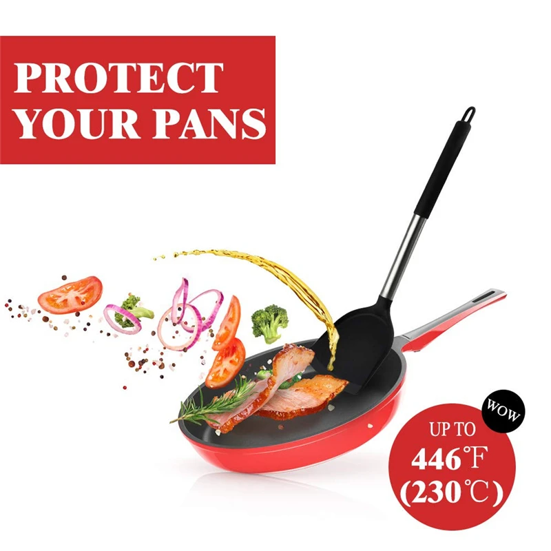 Kitchen Utensils Sets Non-stick Silicone Spatula Tongs for Cooking Appliances Set Stainless Steel Kitchenware | Дом и сад