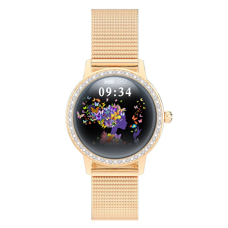 

Smart Watch Women Lovely LW20 Smartwatch IP68 Waterproof Bracelet Heart Rate Steel Watches Gift for Lover