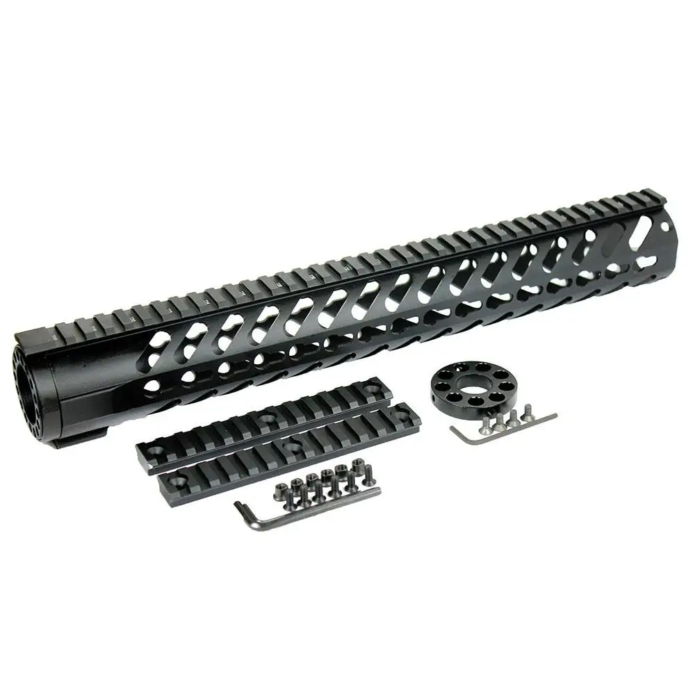 Magorui15 &quotдюймовый KEYMOD Free Float Quad Rail Slim Handguard с дополнительными 13