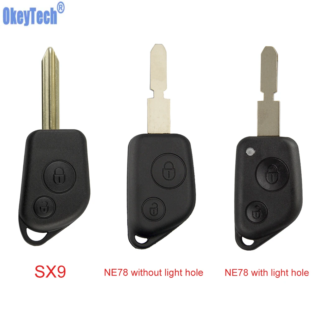 Чехол для автомобильных ключей OkeyTech Citroen Elysee saxsara Picasso Berlingo C2 C3 Peugeot 106 206 306 205 405 2