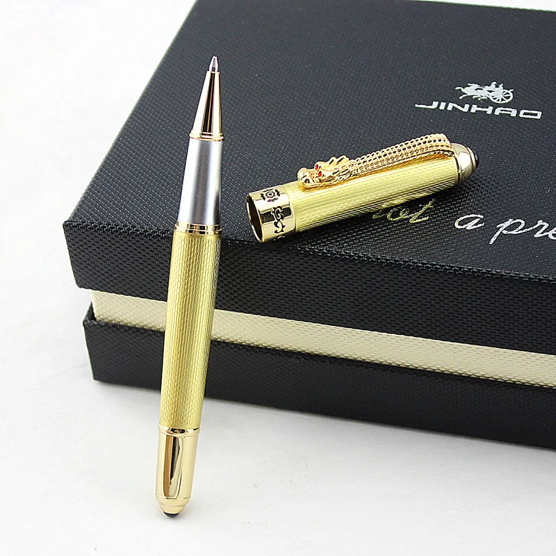 Шариковая ручка Jinhao1000 с зажимом дракон 0 7 мм средняя точка черные чернила