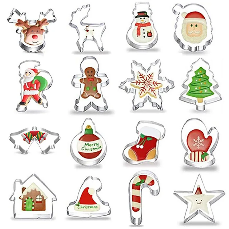 Hesagrity для волос (4 предмета) Рождество трафареты нарезки печенья