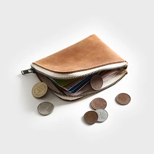 Genuine Leather Wallet Men Women Male Handmade Vintage Short Zipper Small Mini Slim Purse With Coin Pocket Money Bag Card Holder