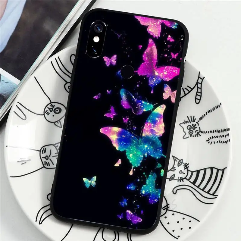 

Lovely animal butterfly scenery Phone Case For Xiaomi Redmi note 7 8 9 t k30 max3 9 s 10 pro lite
