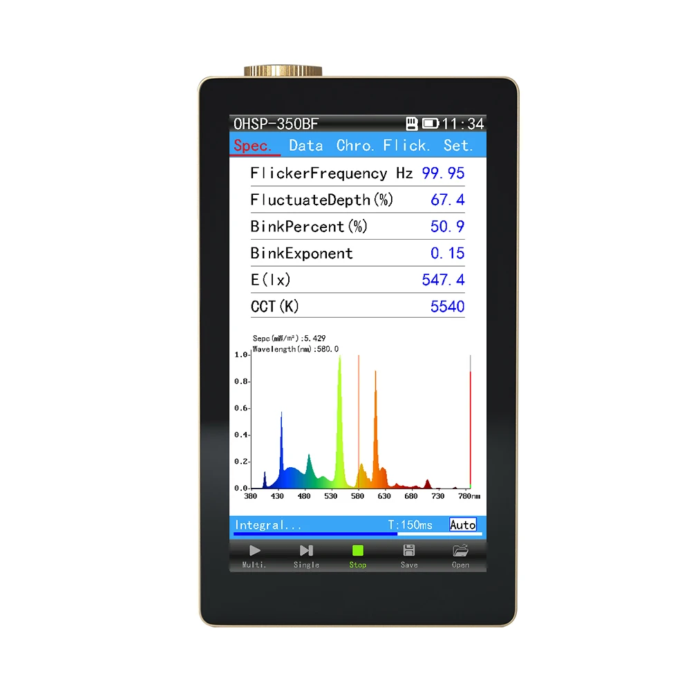 

OHSP350BF Blue Light Tester Spectrometer Uses for Flicker Meter