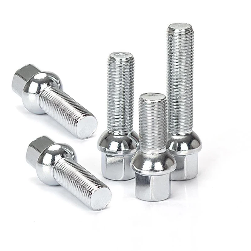 

5PCS M14x1.5/14x1.25 Alloy Wheel Bolts Nut Tire Lug Nut Stud Screws For Volkswagen Audi BMW E36 E60 E90